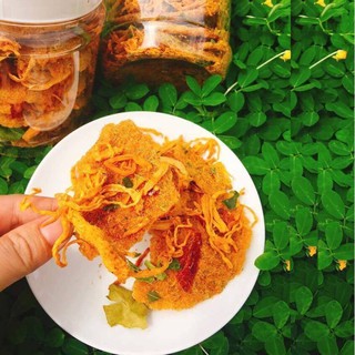 350gr CƠM CHÁY CHIÊN LẮC KHÔ GÀ LÁ CHANH SIÊU NGON