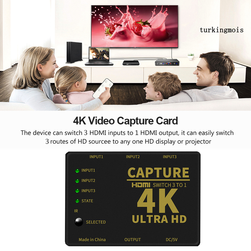 TSP_HDMI-compatible to USB 2.0 Video Capture Card 1080p HD Recorder Game Video Broadcast Tool