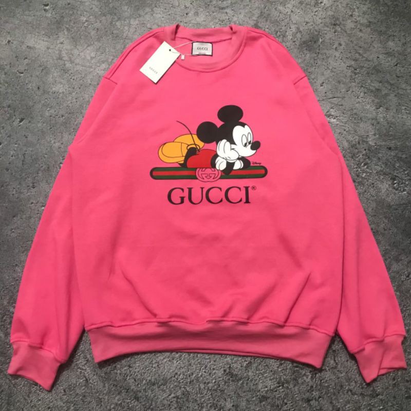 Áo Sweater Gucci In Hình Chuột Mickey Xinh Xắn