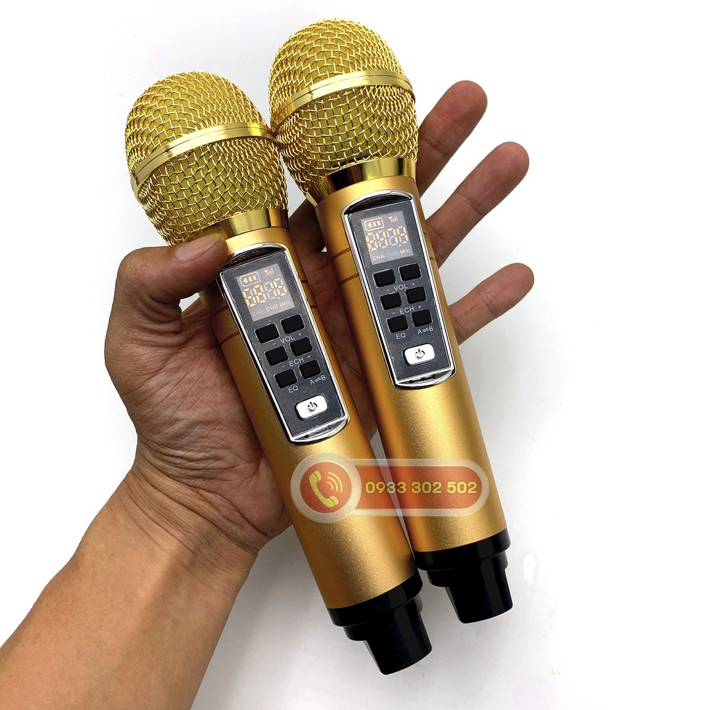 [Loại 1] Loa Karaoke Bluetooth SD-309, Kèm 2 mirco không dây