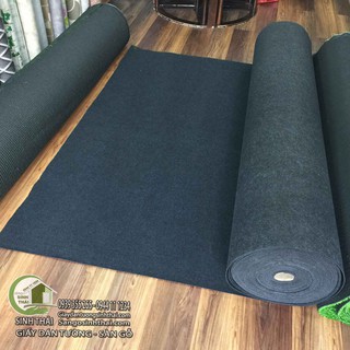 Thảm nỉ trải sàn màu đen - 1m²