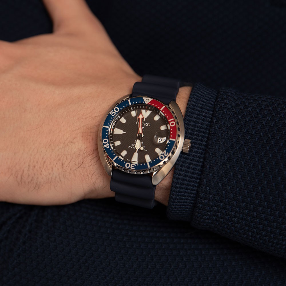 ĐỒNG HỒ NAM SEIKO PADI SRPC41K1 , DÂY CAO SU MÀU XANH