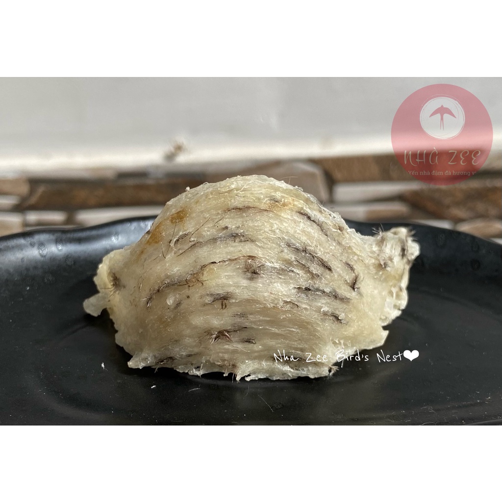 Tổ yến sào thô nguyên chất ít lông, mỏng bụng - tặng nguyên liệu và nhíp - Yến sào Nhà Zee