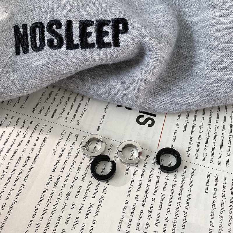 Khuyên Xỏ Lỗ Tai Bằng Thép Titan Phong Cách Hip Hop Đường Phố Cho Nam Và Nữ