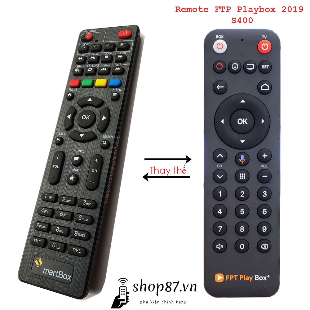 Điều khiển đầu FPT Play Box s400 s500 và s550 chính hãng