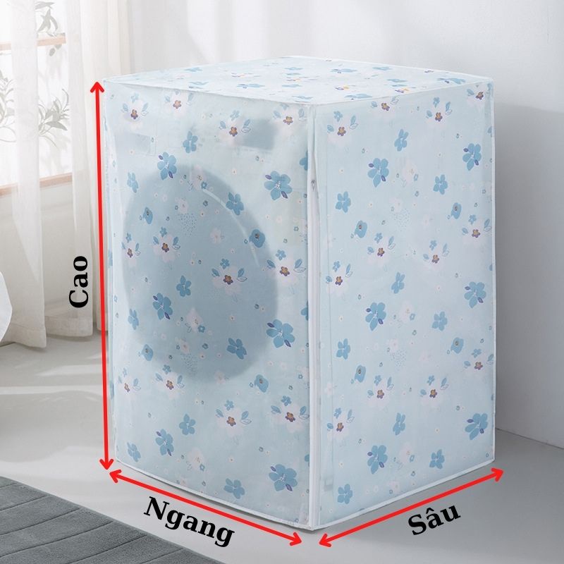 Áo trùm máy giặt cửa ngang trên chất liệu Peva chống nước Dotina ATR02