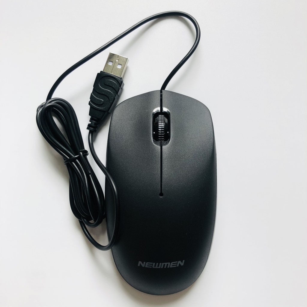 Chuột máy tính có dây Newmen M007 (MS-619) - Business Office, Black - Hàng chính hãng