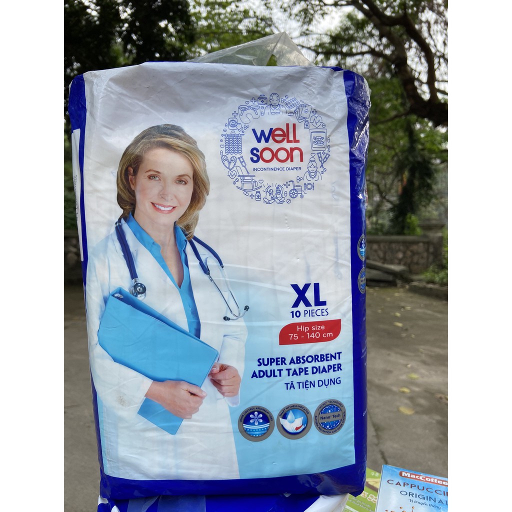 TÃ DÁN NGƯỜI GIÀ WELL SOON ML10, XL10