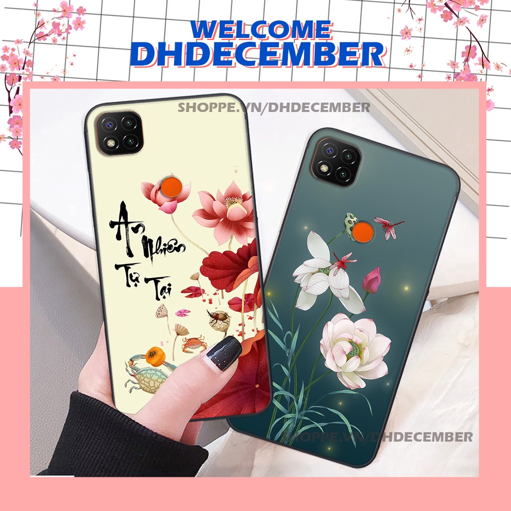 Ốp lưng Xiaomi REDMI 9C in hình thư pháp tâm an vạn sự an ,mã đáo thành công SIÊU CHẤT