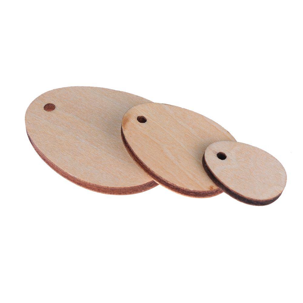 Set 20 / 100 Miếng Gỗ Hình Quả Trứng Phục Sinh Kích Thước 20-40mm Dùng Để Trang Trí Tiệc Cưới