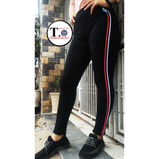 Quần Thun Nữ - legging ( 2 sọc trắng đỏ - CHỌN MÀU INBOX GIÚP MÌNH)