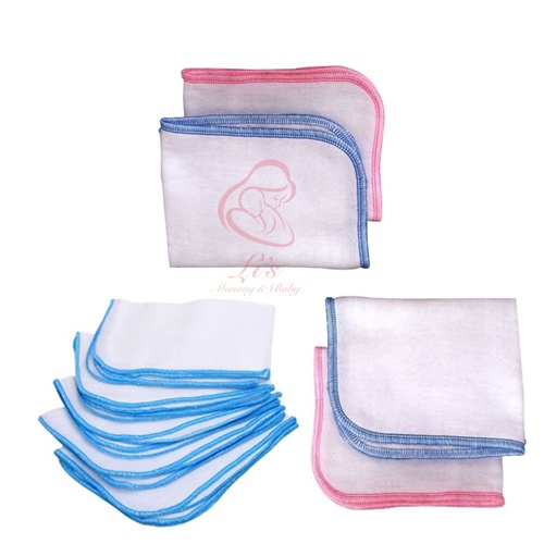 Khăn Sữa Xô Cho Bé 2 4 lớp SET 10 cái Siêu Thấm Hàng Xuất Nhật Cotton Dày Dặn Mềm Mịn Bền Dùng Cho Bé Sơ Sinh K2735