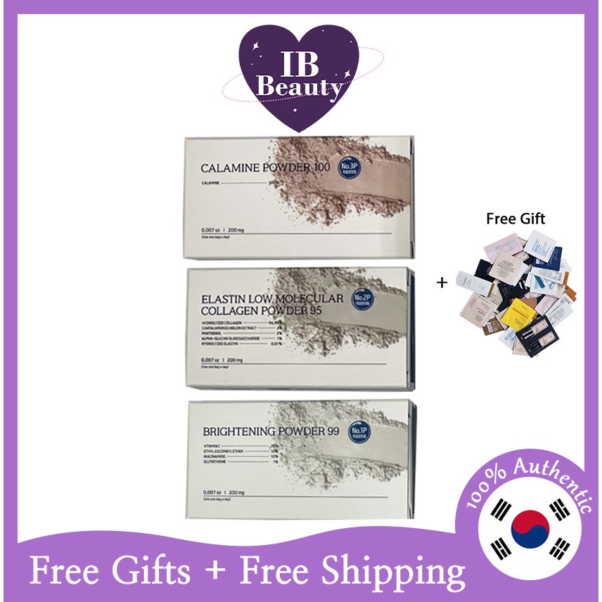 Bộ 100 bông phấn bổ sung collagen 99/ Elastin 95/ Calamine làm sáng da