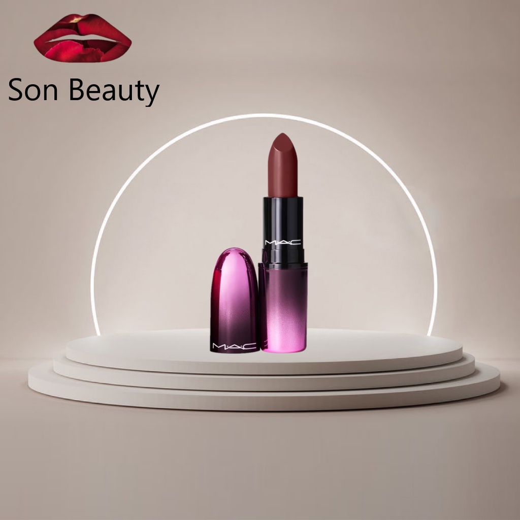Son Mac thỏi Limited UnBox Tách Set Kiss Of Magic - Màu Bated Breath - Chính Hãng Có Tem Phụ Tiếng Việt