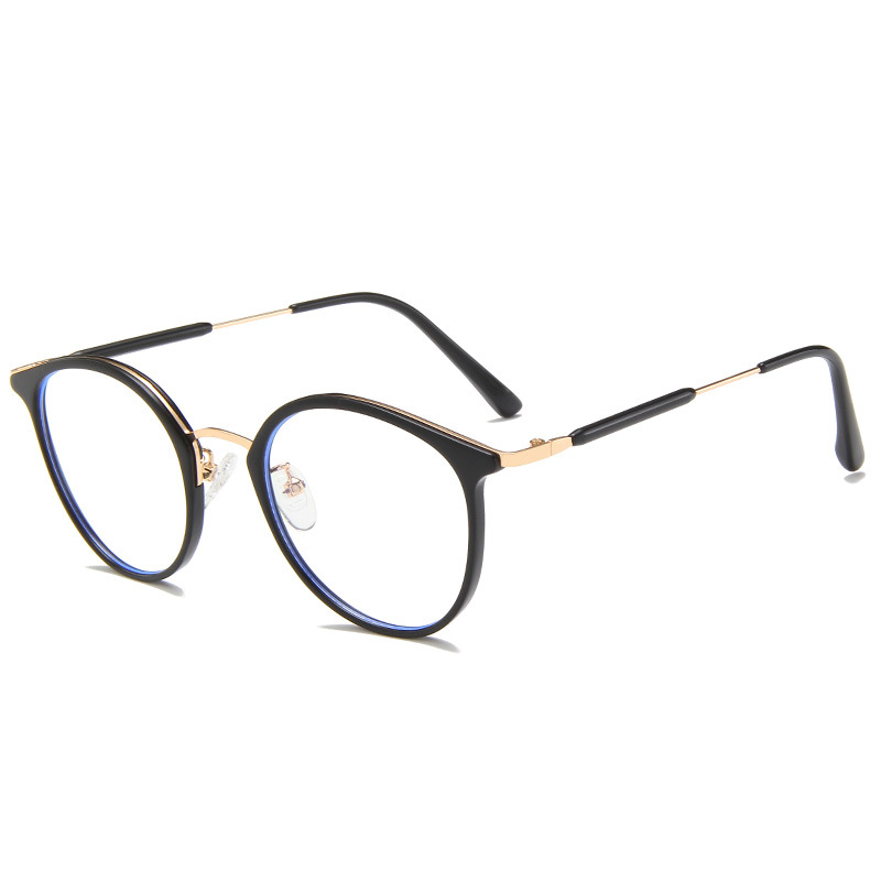 Mắt Kính TR90 Tròng Kim Loại Chống Ánh Sáng Xanh Thời Trang