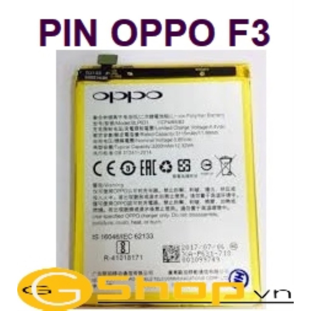 PIN OPPO F3