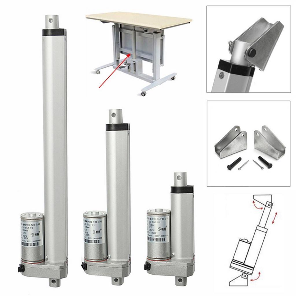 Động Cơ Tuyến Tính ip54 1500n max 50 / 100 / 150 / 200 / 250mm dc 12v Chuyên Dụng