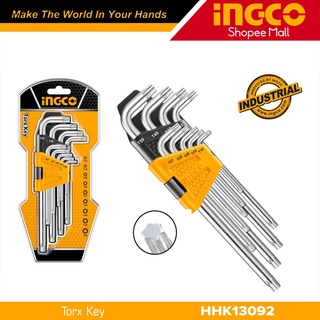 Bộ 9 chìa lục giác bông ingco hhk13092