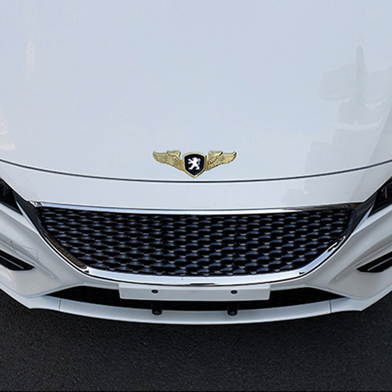 Logo dán trang trí nắp capo xe hơi Peugeot Rcz 508rxh 508 5008 4008
