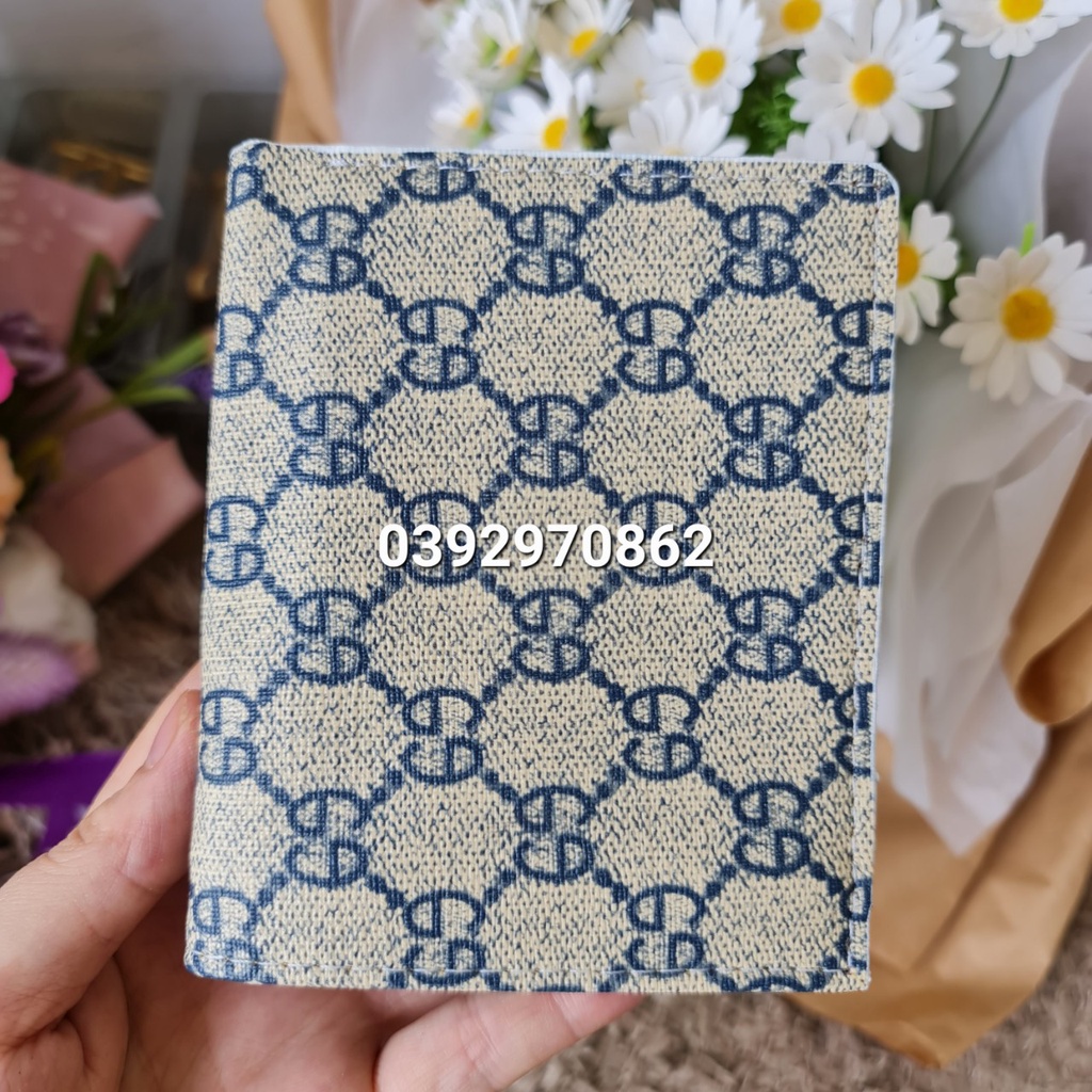 Ví Nam Lv Da Pu Kẻ Caro Cao Cấp, Bóp Nam Thời Trang,