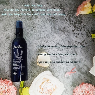 [PHÁP] Nước hoa hồng hữu cơ Melvita 200ml