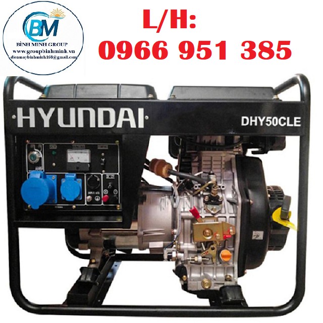 Máy phát điện chạy dầu 4,2kw Hyundai DHY-50CLE