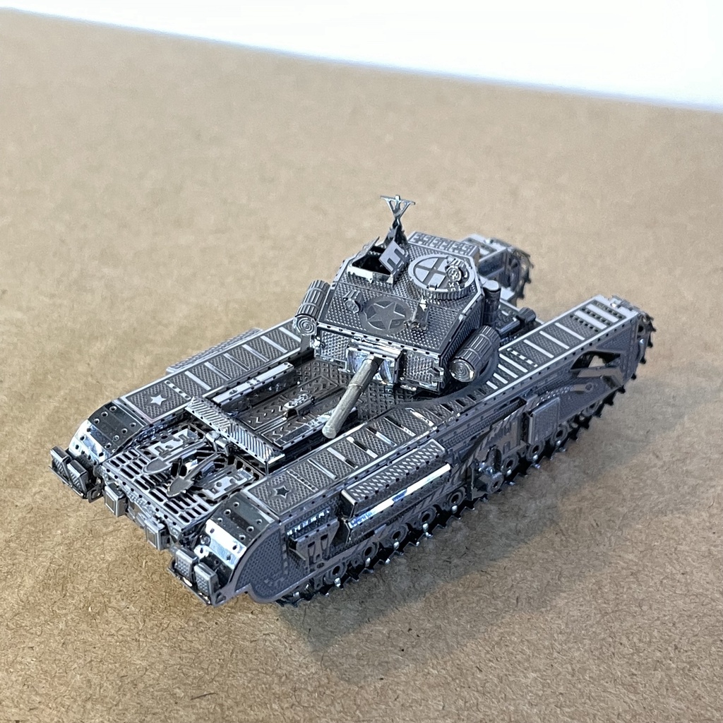 Mô Hình Kim Loại 3D Lắp Ráp Xe Tăng Hạng Nặng Churchill Của Vương Quốc Anh