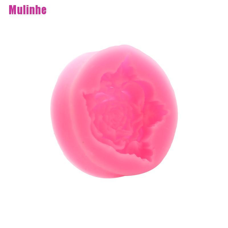 Khuôn Silicone Tạo Hình Hoa Hồng Nở 3D Trang Trí Bánh