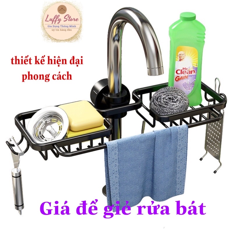 Gía treo vòi để giẻ rửa bát inox cao cấp chống rỉ