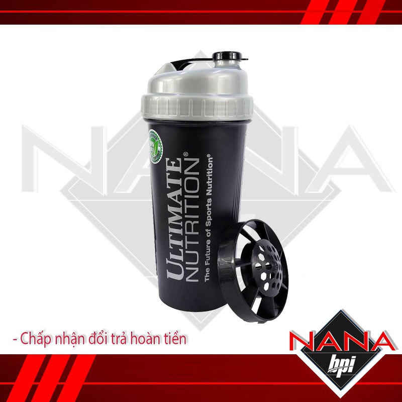 Bình Nước Thể Thao 1 Ngăn Thương Hiệu Ultimate Nutrition Chất Liệu Nhựa BPA Free - An Toàn Cho Người Dùng  - Chính hãng