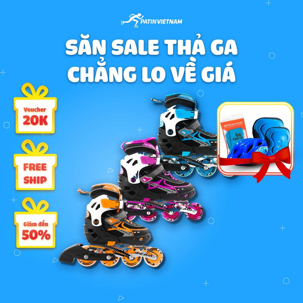 Giày patin Flying Eagle V5, giày patin trẻ em cao cấp