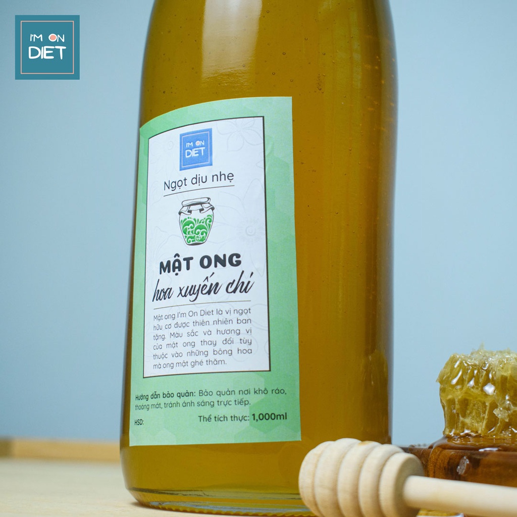 [1000ml] MẬT ONG NGUYÊN CHẤT Hoa Nhãn - Hoa Cà Phê - Hoa Xuyến Chi - 3 Vị Thơm Ngon