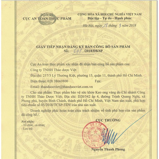 KẸO ONG VÀNG - HỘP 20 GÓI