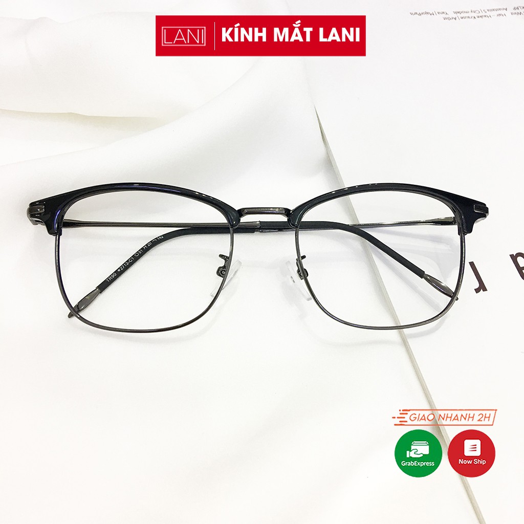 [Tặng tô vít] Gọng Kính Cận chữ nhật Vintage chất kiệu kim loại thanh mảnh Lani 2713 - Lắp Kính Mắt Theo Yêu Cầu