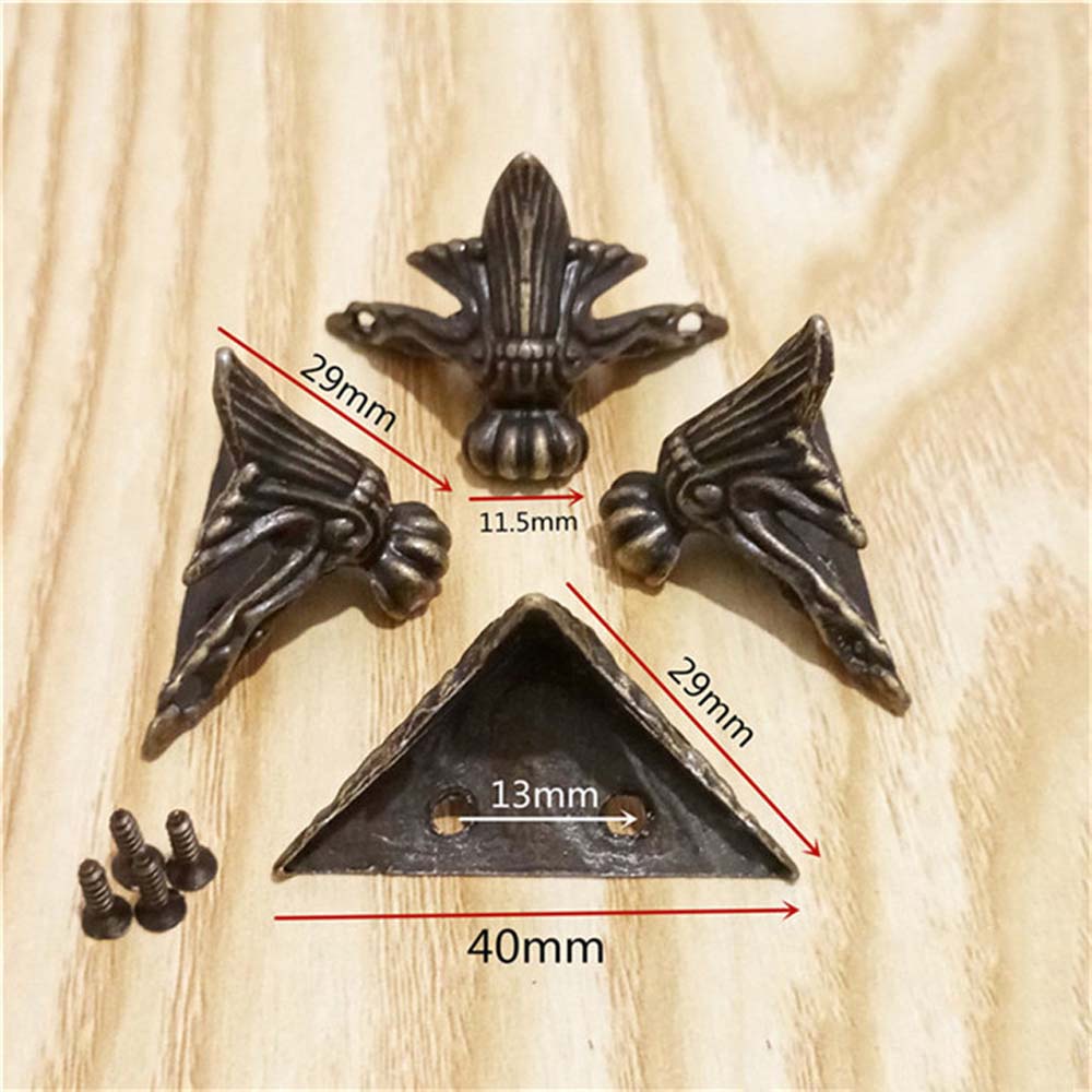 Bộ 4 chân đồ nội thất bằng đồng thau bền bỉ tiện lợi
