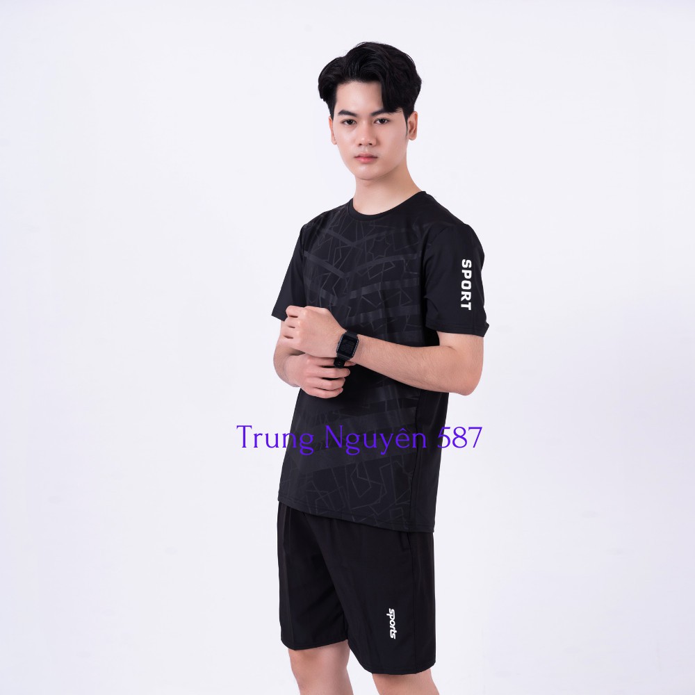Bộ thể thao nam chất thun lạnh siêu mát cho những ngày hè, co giãn tốt thất hút mồ hôi, | BigBuy360 - bigbuy360.vn