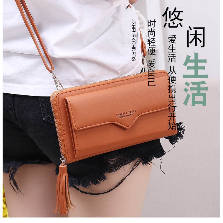 Túi đeo chéo và ví đựng điện thoại 2 trong 1 thời trang trẻ trung phong cách Hàn Quốc