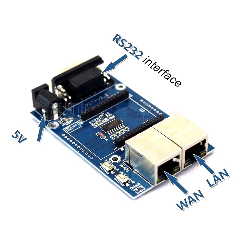 Mô-đun chuyển đổi Ethernet IP TCP HLK-RM04 kết nối UART RS232 sang WAN LAN WIFI đa năng