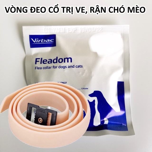 Vòng chống rận Fleadom cho chó mèo