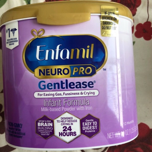 Sữa Enfamil NeuroPro Gentlease dành cho trẻ hay nôn trớ của Mỹ - 567g