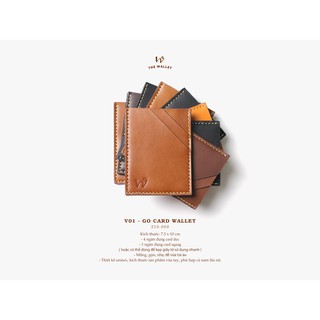 Go Card holder - VÍ ĐỰNG THẺ CARD SIÊU NHỎ GỌN