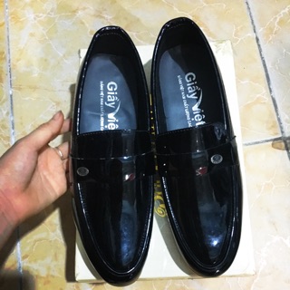 Giày lười nam da bóng