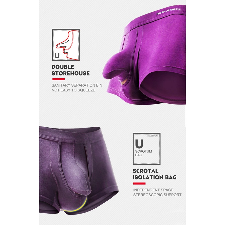 Quần Lót Boxer Chữ U Thoáng Khí Thời Trang Cho Nam 132