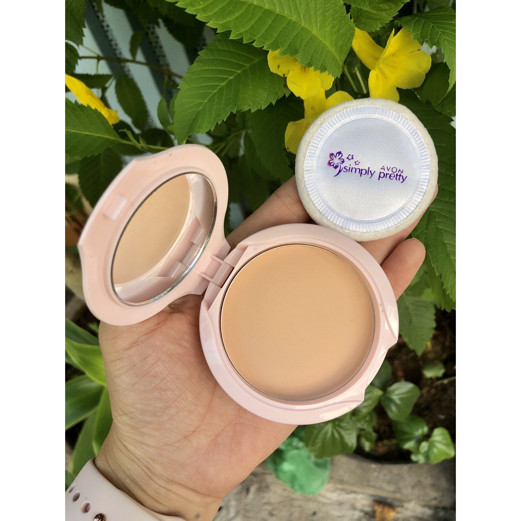 Phấn nền Avon Simply Pretty tone tự nhiên - hộp hông nhạt | BigBuy360 - bigbuy360.vn