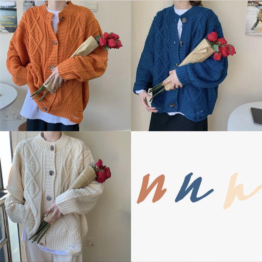 Áo khoác len dáng rộng thiết kế mới thời trang mùa xuân theo phong cách hàn quốc cho nữ