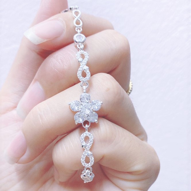 Lắc tay nữ bạc ta mặt hóa đá nữ tính - Trang sức bạc Evasilver