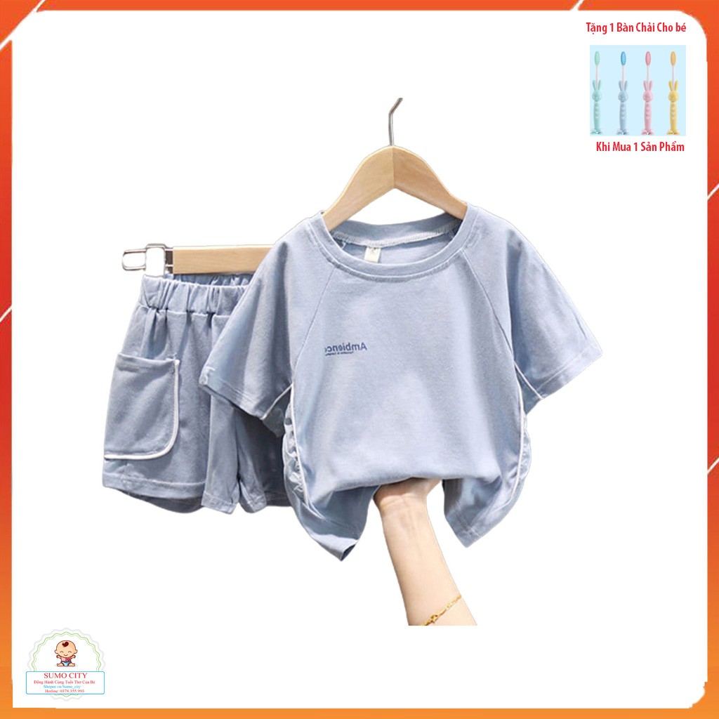 Bộ Cộc Tay Cho Bé SUMO CITY, Đồ Bộ Bé Trai Chất Cotton Cao Cấp Cho Bé Từ 6-18kg SUMO CITY