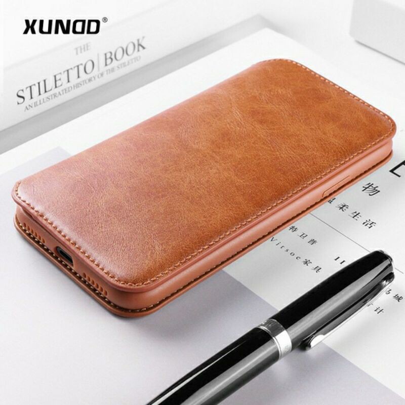 Bao da Xundd dạng ví cho iPhone 14 Pro Max, 13, 11 Pro Max, XS Max, XS, XR/ 12 Mini/ 12/ 12 Pro Max da mềm Chính Hãng