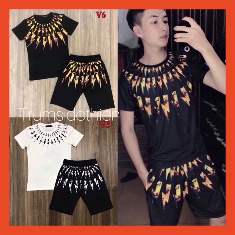 [Freeship- GIÁ SỈ XƯỞNG ] Bộ mặc nhà tia chớp, bộ thể thao nam, bộ tập gym, bộ ngủ