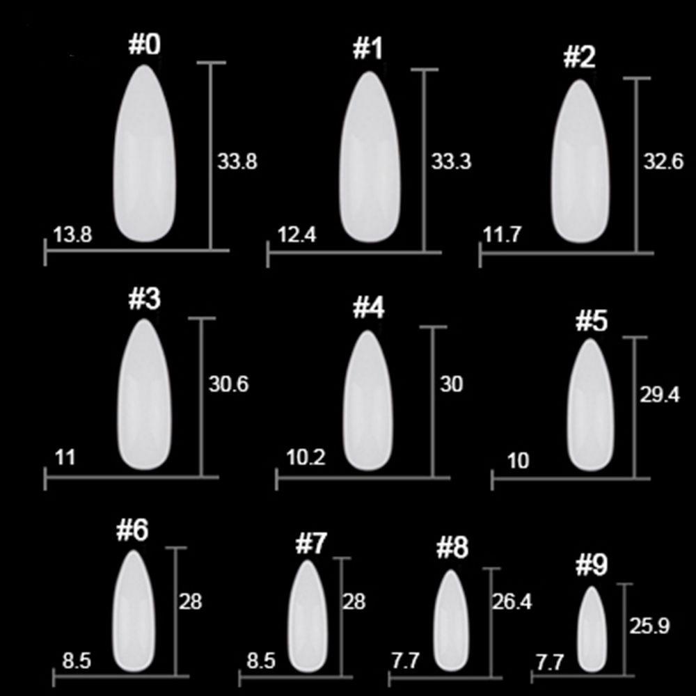 Set 100 / 500 Móng Tay Giả Che Phủ Toàn Diện Cao Cấp